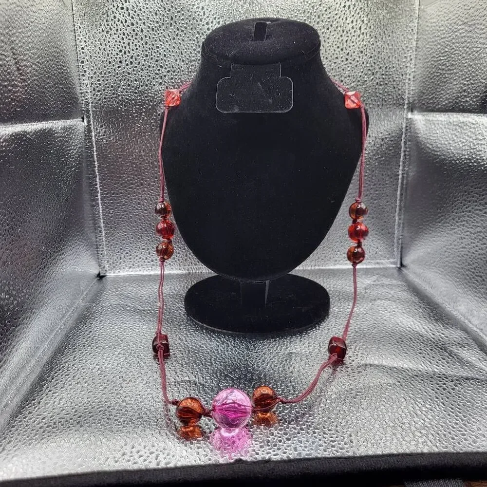 Vintage 90s Long Funky Chunky Necklace